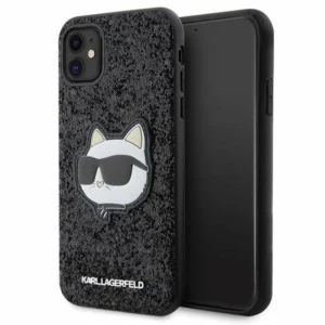 Karl Lagerfeld KLHCN61G2CPK iPhone 11 / Xr 6.1" black/black hardcase Glitter Choupette Patcheng