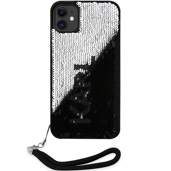 Karl Lagerfeld KLHCN61PSQRKS iPhone 11 / Xr 6.1" silver/silver hardcase Sequins Cordeng