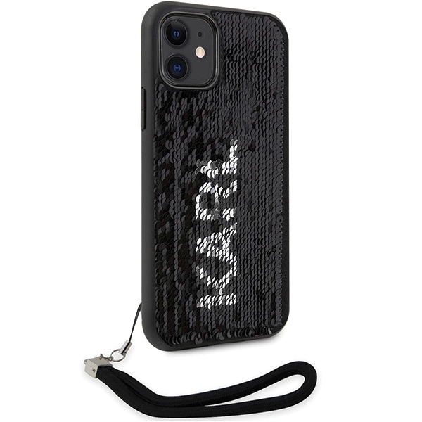 Karl Lagerfeld KLHCN61PSQRKS iPhone 11 / Xr 6.1" silver/silver hardcase Sequins Cordeng