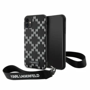 Karl Lagerfeld KLHCN61SAKLMBSK iPhone 11 / Xr 6.1" black/black hardcase Monogram Losange Saffianoeng