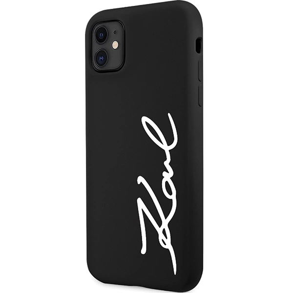 Karl Lagerfeld KLHCN61SKSVGK iPhone 11 / Xr 6.1" black/black hardcase Silicone Signatureeng
