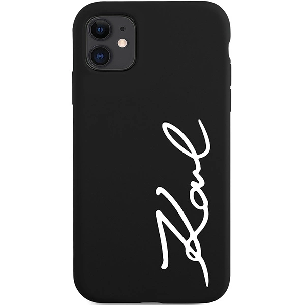 Karl Lagerfeld KLHCN61SKSVGK iPhone 11 / Xr 6.1" black/black hardcase Silicone Signatureeng