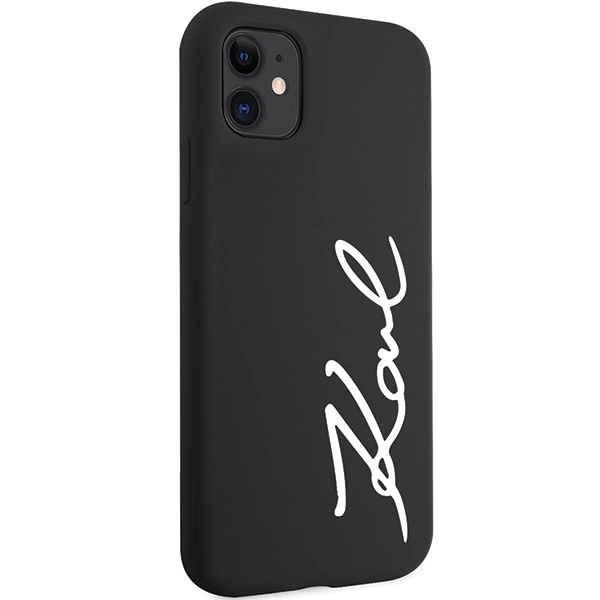Karl Lagerfeld KLHCN61SKSVGK iPhone 11 / Xr 6.1" black/black hardcase Silicone Signatureeng