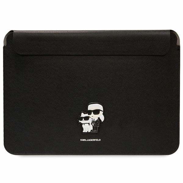 Karl Lagerfeld Saffiano Karl&Choupette case for a 14" laptop - blackeng