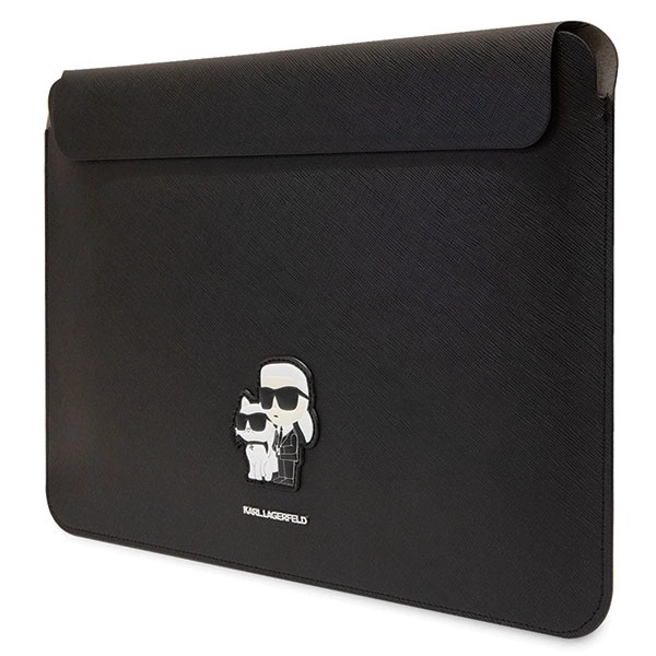 Karl Lagerfeld Saffiano Karl&Choupette case for a 14" laptop - blackeng