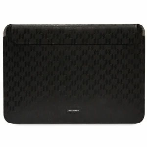 Karl Lagerfeld Saffiano Plaque case for a 14" laptop - blackeng