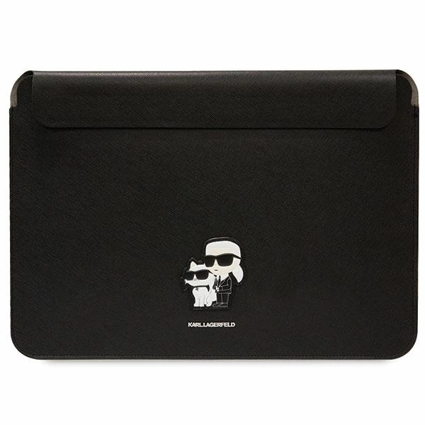 Karl Lagerfeld Saffiano Karl&Choupette case for a 16" laptop - blackeng