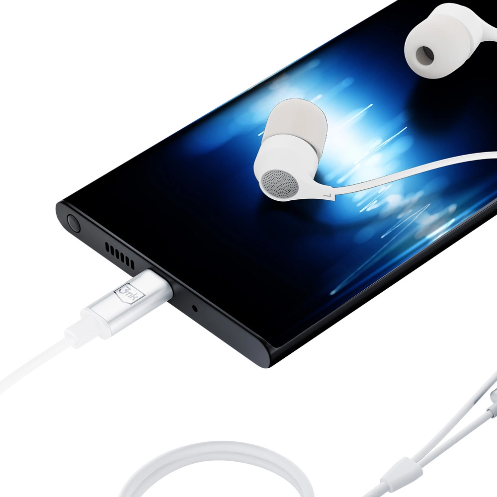 USB-C 3mk Wired Headphones - whiteeng