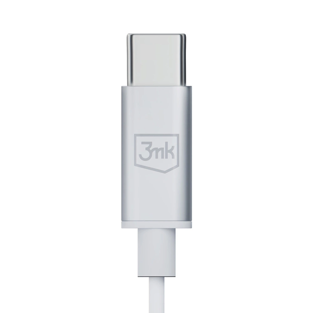 USB-C 3mk Wired Headphones - whiteeng