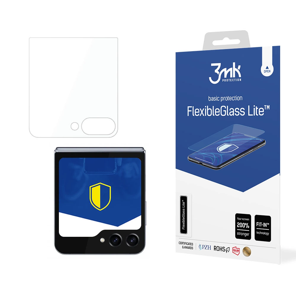 3mk FlexibleGlass Lite™ hybrid glass for Samsung Galaxy Z Flip 5 (front)eng
