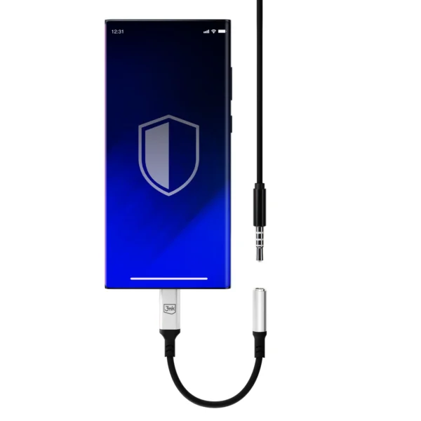 3mk USB-C adapter - 3.5 mm minijack - silvereng