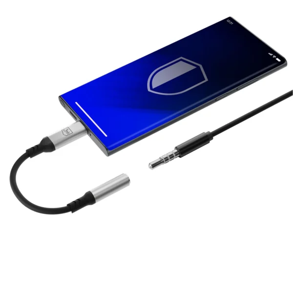 3mk USB-C adapter - 3.5 mm minijack - silvereng