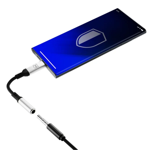 3mk USB-C adapter - 3.5 mm minijack - silvereng
