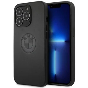 BMW Leather Emboss case for iPhone 13 Pro / iPhone 13 - blackeng