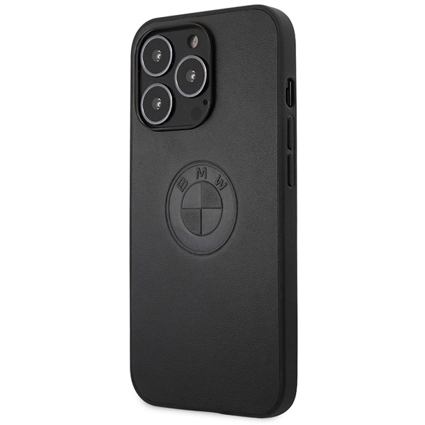 BMW Leather Emboss case for iPhone 13 Pro / iPhone 13 - blackeng