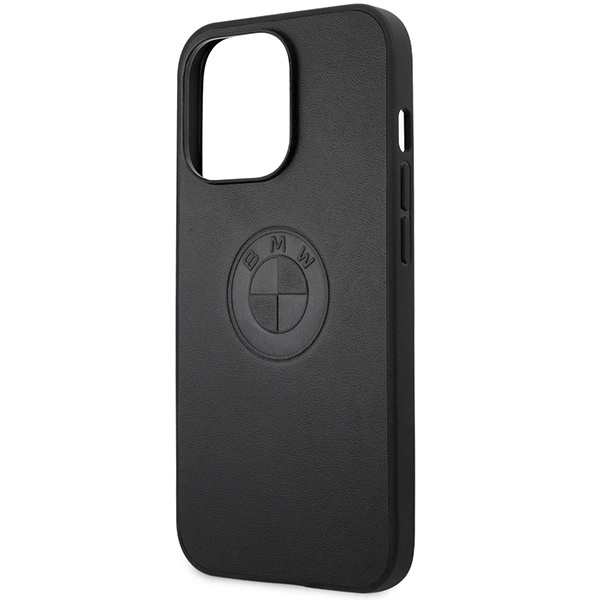 BMW Leather Emboss case for iPhone 13 Pro / iPhone 13 - blackeng