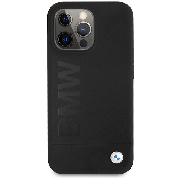 BMW Silicone Signature Logo Case for iPhone 13 Pro / iPhone 13 - Blackeng