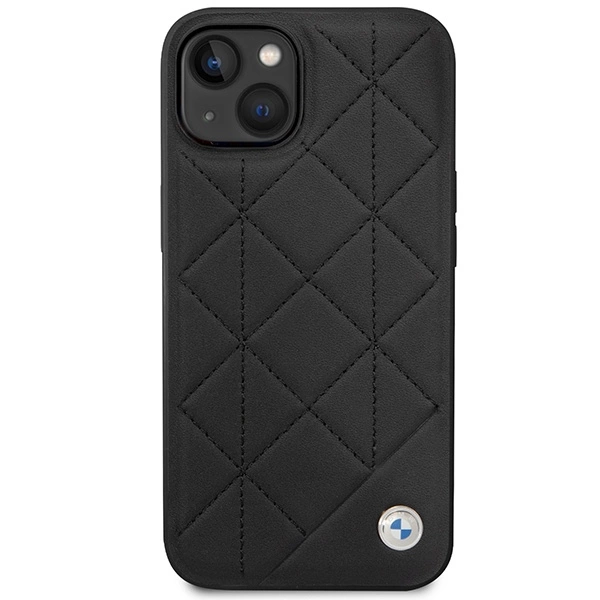 Case BMW BMHCP14S22RQDK iPhone 14 6.1" black/black Leather Quiltedeng