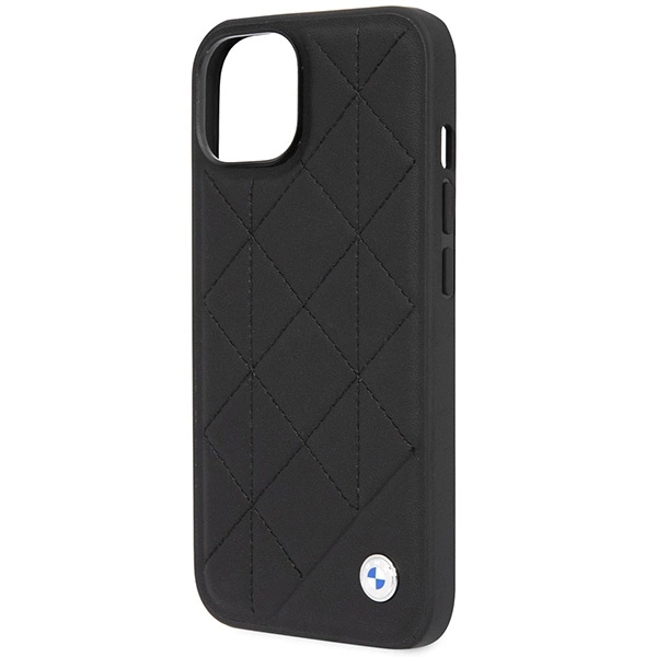 Case BMW BMHCP14S22RQDK iPhone 14 6.1" black/black Leather Quiltedeng