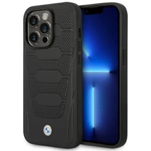 Case BMW BMHCP14X22RPSK iPhone 14 Pro Max 6.7" black/black Leather Seats Patterneng