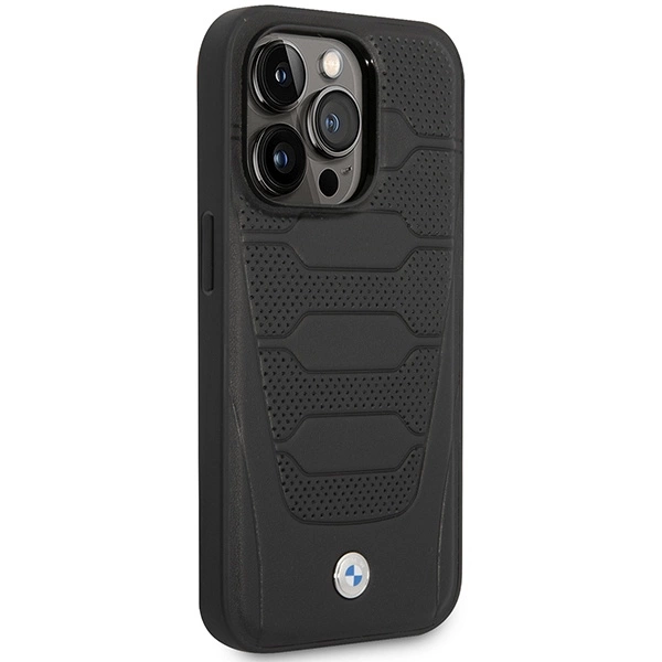 Case BMW BMHCP14X22RPSK iPhone 14 Pro Max 6.7" black/black Leather Seats Patterneng