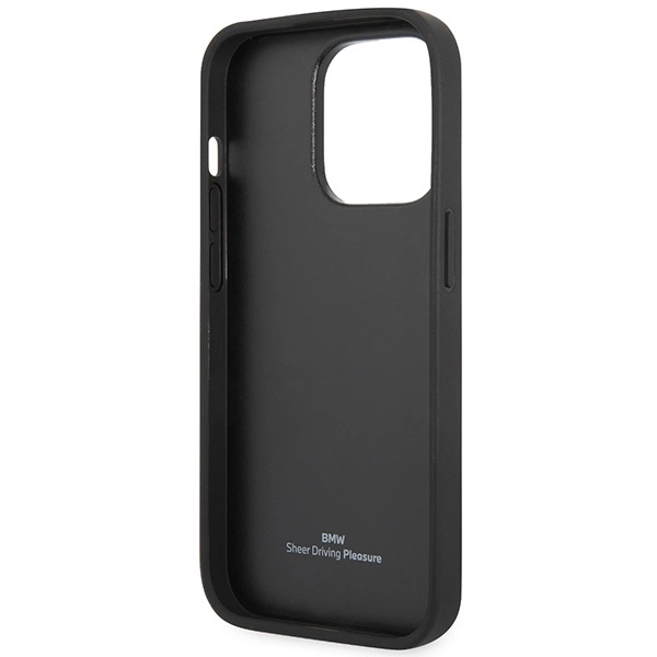 Case BMW BMHCP14X22RPSK iPhone 14 Pro Max 6.7" black/black Leather Seats Patterneng