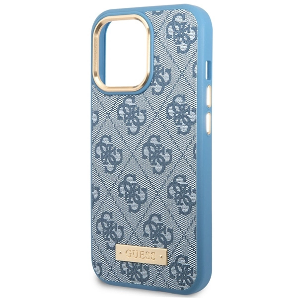 Guess GUHMP14LU4GPRB iPhone 14 Pro 6.1" blue/blue hard case 4G Logo Plate MagSafeeng