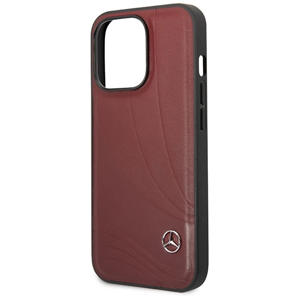 Mercedes MEHCP14L8ROLR iPhone 14 Pro 6.1" black/black hardcase Leather Wave Patterneng