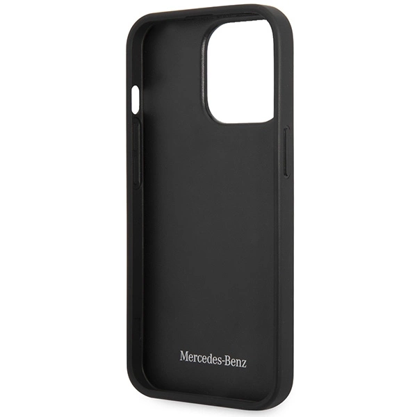 Mercedes MEHCP14L8ROLR iPhone 14 Pro 6.1" black/black hardcase Leather Wave Patterneng