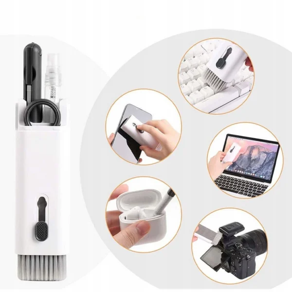 Multifunctional 7in1 cleaning set for headphones and keyboard - grayeng