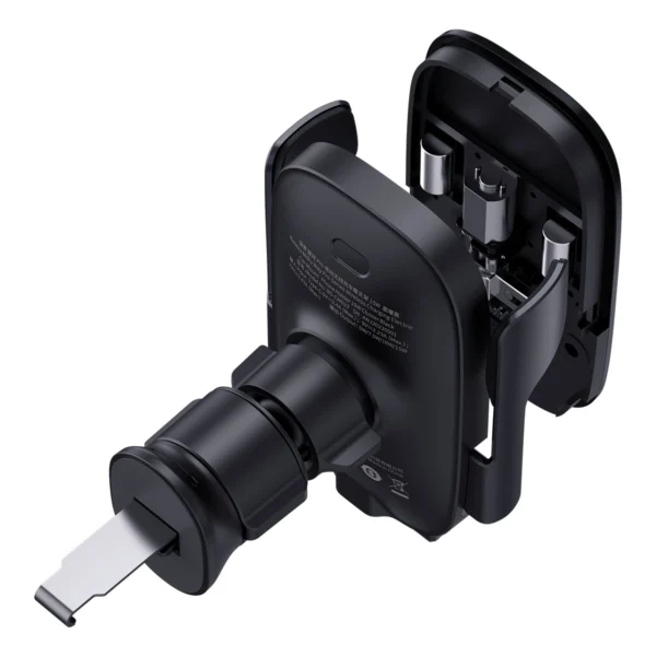 Baseus Milky Way Pro Series BS-CM023 car holder for air vent with 15W inductive charger - blackeng