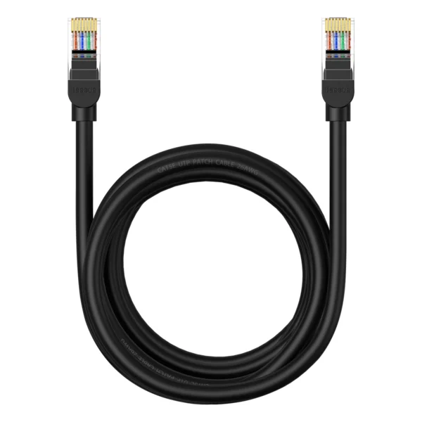 Baseus High Speed ​​Cat 5 RJ-45 1000Mb/s Ethernet cable 3m round - blackeng