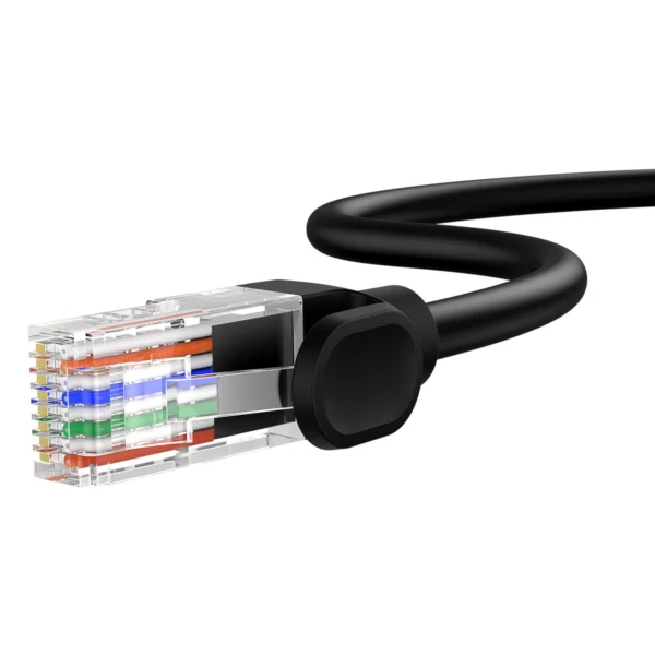 Baseus High Speed ​​Cat 5 RJ-45 1000Mb/s Ethernet cable 3m round - blackeng