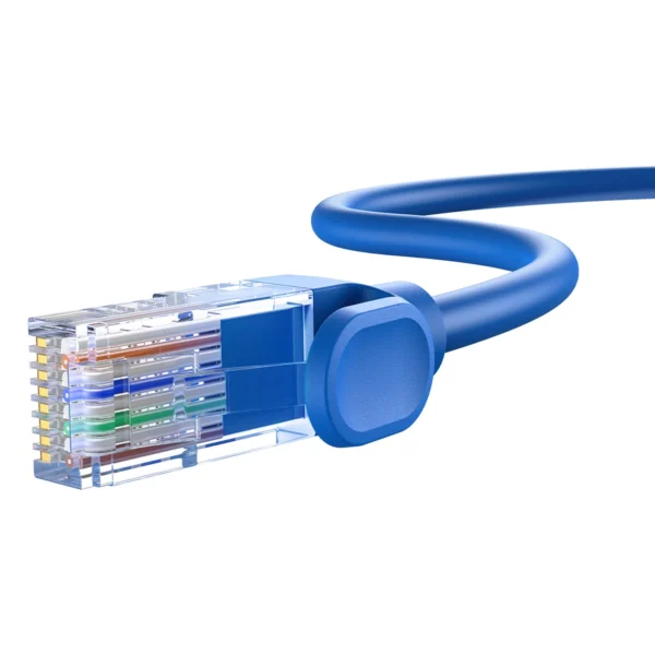 Baseus High Speed ​​Cat 6 RJ-45 Ethernet cable 1000Mb/s 0.5m round - blueeng
