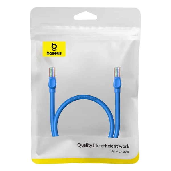 Baseus High Speed ​​Cat 6 RJ-45 Ethernet cable 1000Mb/s 0.5m round - blueeng