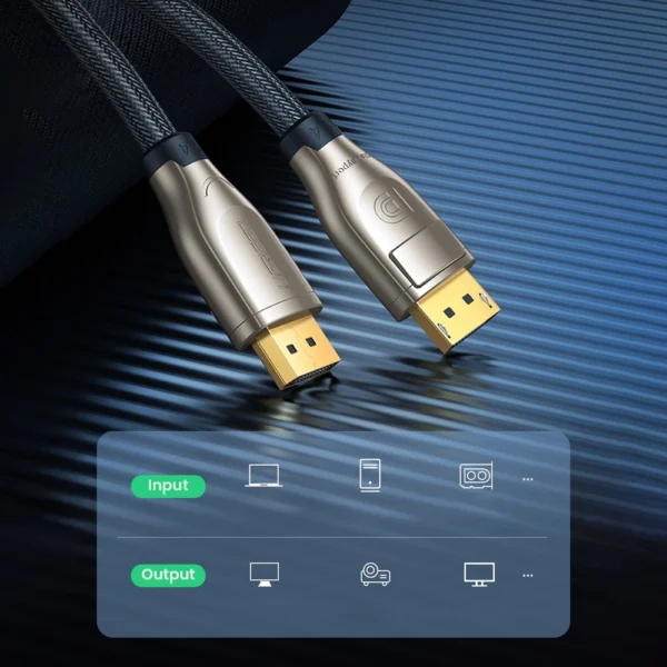 DisplayPort - DisplayPort Ugreen DP112 DP1.4 8K 3m Cable - Blackeng