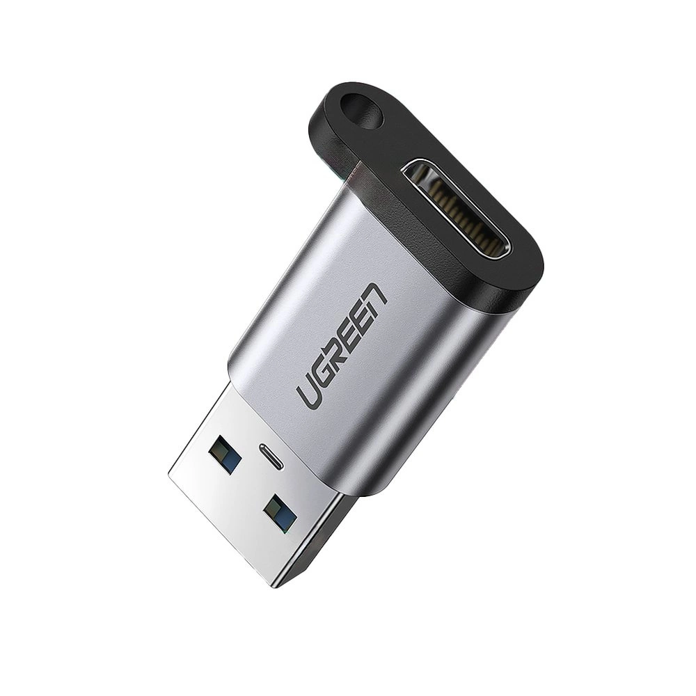 USB C (female) - USB (male) adapter Ugreen US276 USB 5Gb/s - grayeng
