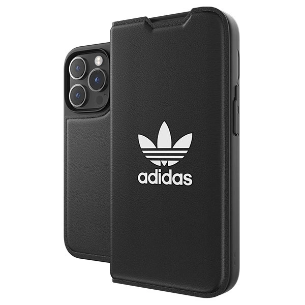 Adidas OR Booklet Case BASIC iPhone 14 Pro 6.1" black/black white 50182eng