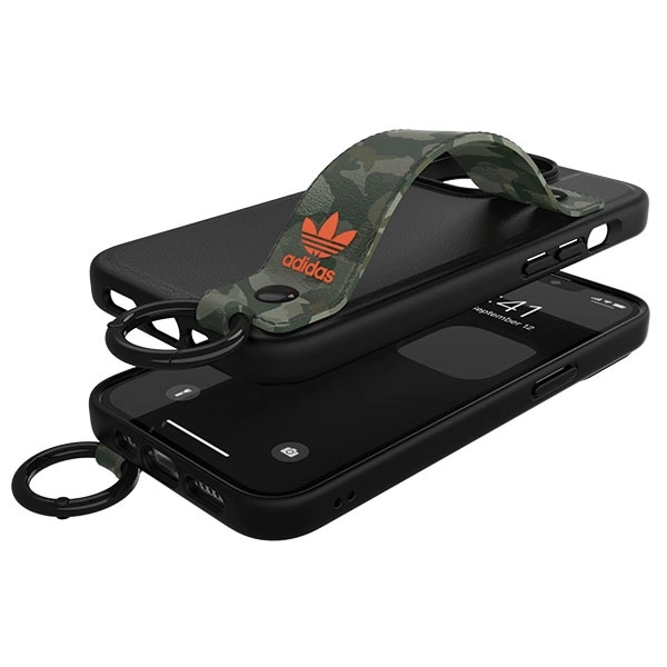 Adidas OR Hand Strap Case iPhone 13 Pro /13 6.1" black-green/black-green 47111eng