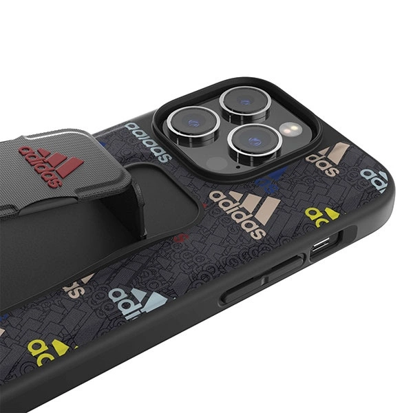 Adidas SP Grip Case iPhone 14 Pro black/black/coulourful 50251eng