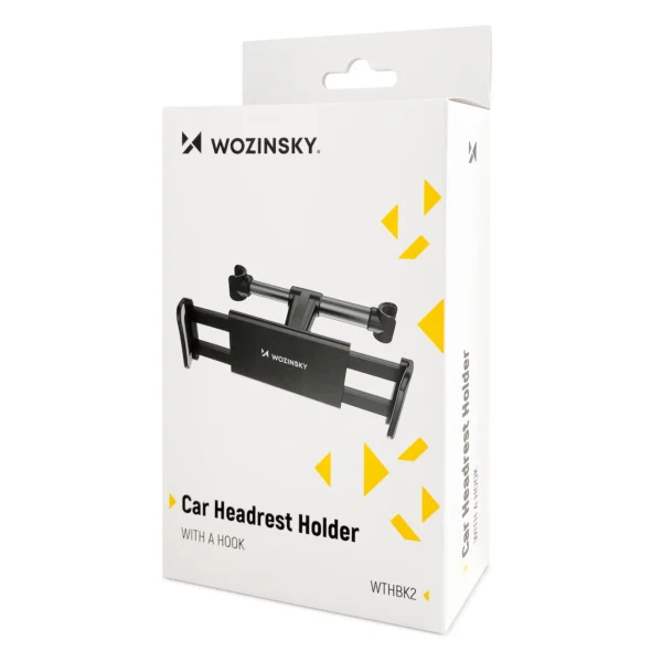 [RETURNED ITEM]  Wozinsky car headrest holder with hanger black (WTHBK2)eng