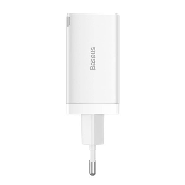 GaN 2xUSB C 1xUSB 65W fast charger Baseus GaN5 Pro + USB C - USB C 100W cable - whiteeng