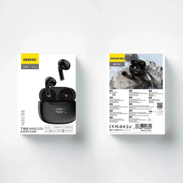 Dudao U15N TWS wireless headphones - blackeng