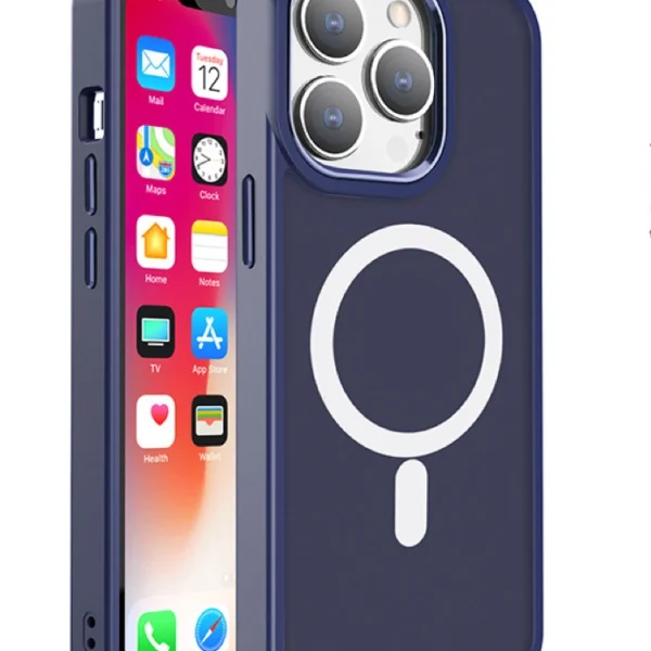 Magnetic Color Matte Case for iPhone 15 Pro Max - greeneng