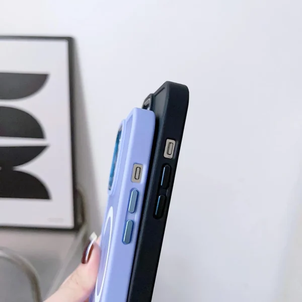 Magnetic Color Matte Case for iPhone 15 Plus - Burgundyeng