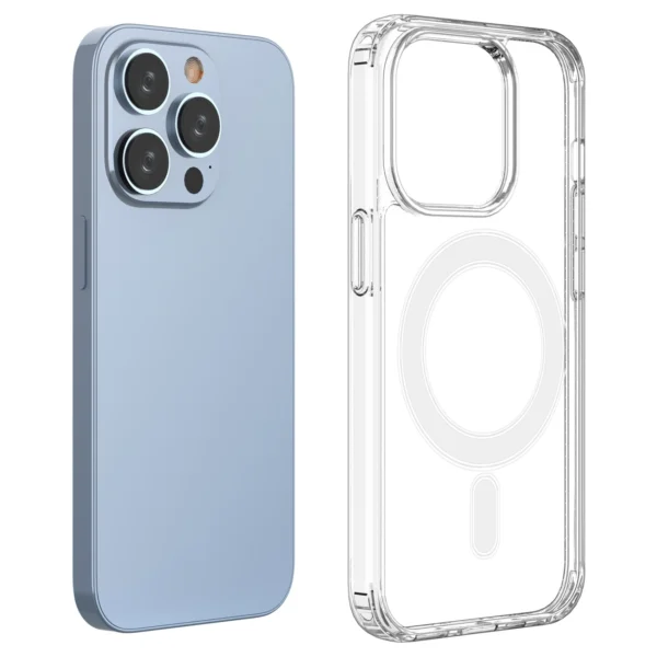 MagSafe Magnetic Case for iPhone 15 Pro Max Clear Magnetic Case - transparenteng