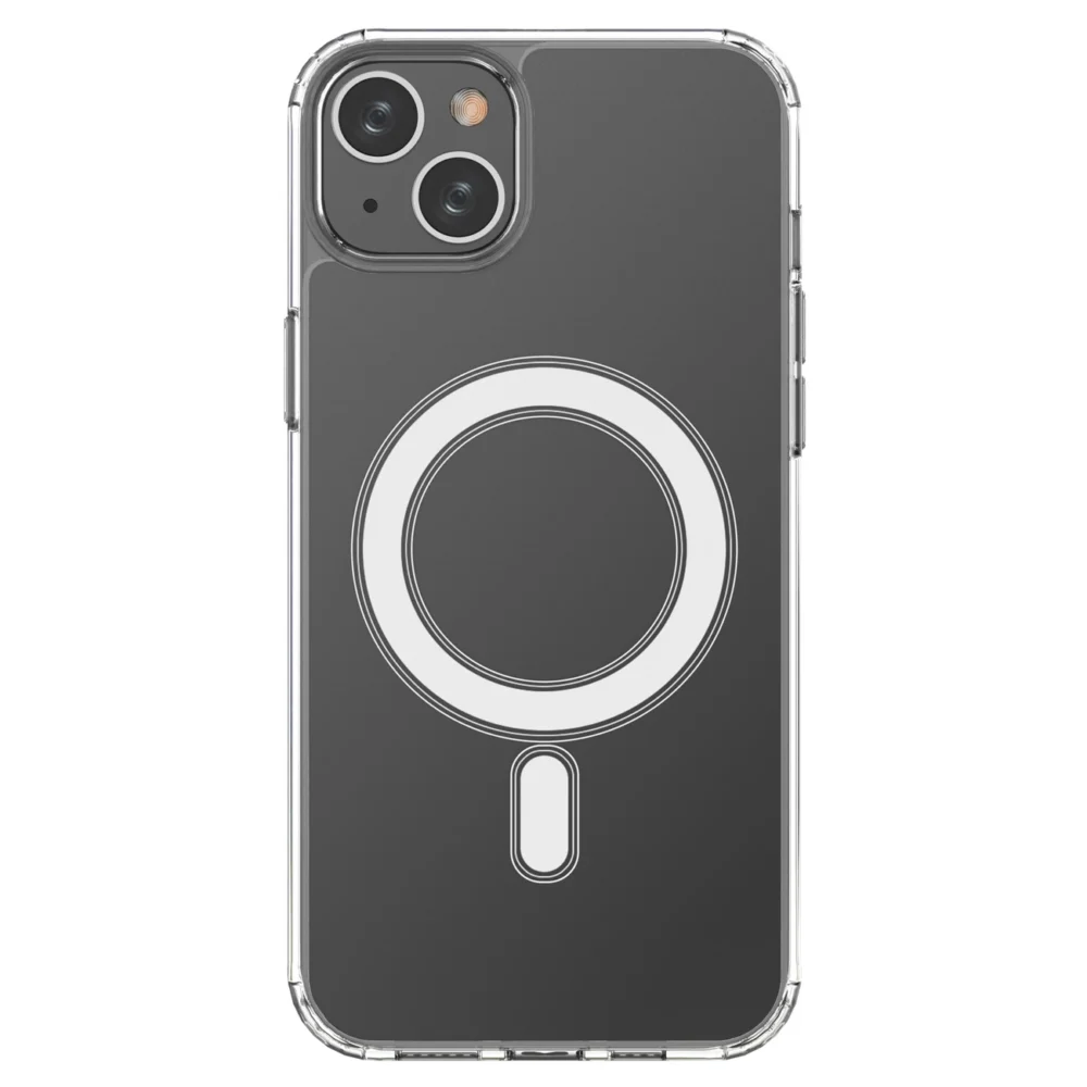 MagSafe iPhone 15 Plus Clear Magnetic Case - transparenteng