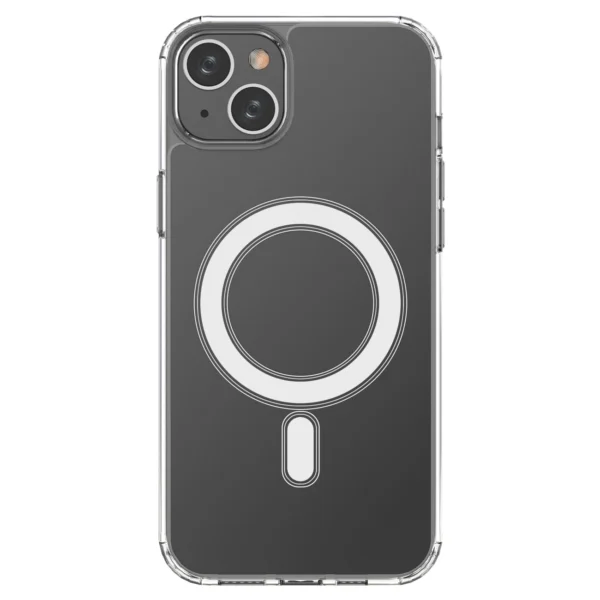 MagSafe iPhone 15 Plus Clear Magnetic Case - transparenteng