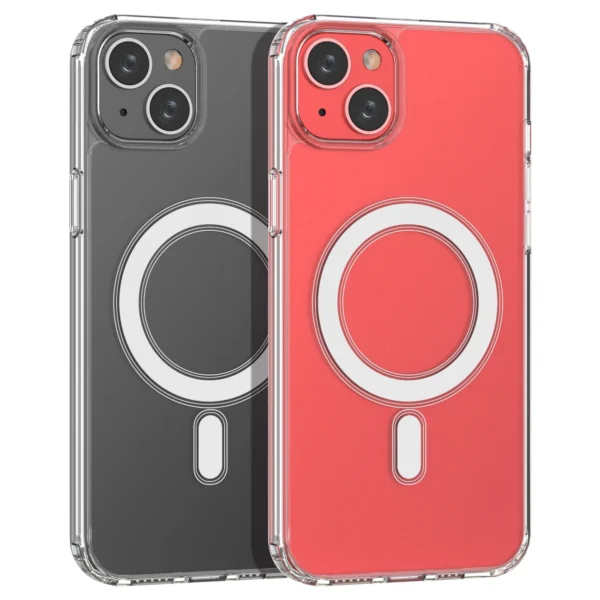 MagSafe iPhone 15 Plus Clear Magnetic Case - transparenteng