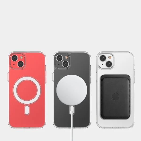 MagSafe iPhone 15 Plus Clear Magnetic Case - transparenteng